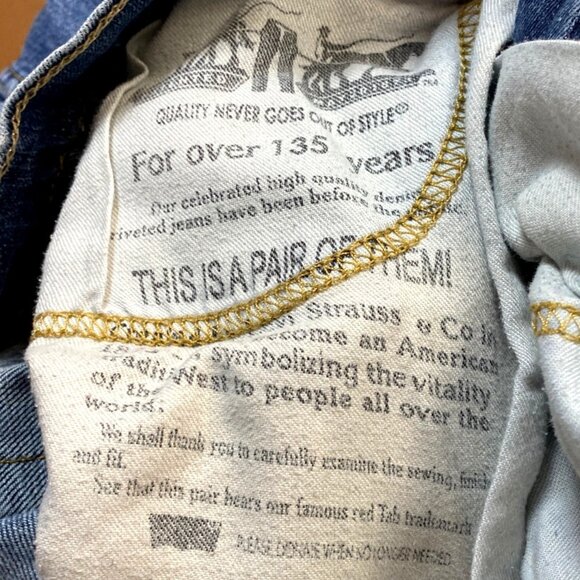 Vintage Levis 557 Jeans Mens W30 L30 Straight Fit  Blue Denim - Picture 11 of 11